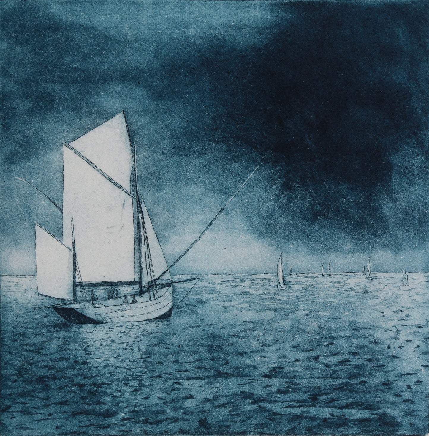 Out at sea, Blue everywhere