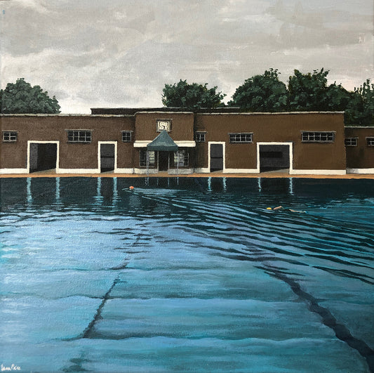 Parliament Hill Lido, Coloured Hats