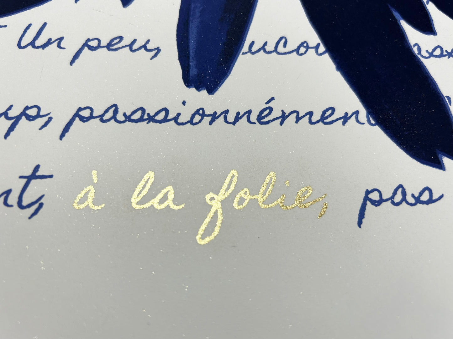 Passionnément, A La Folie